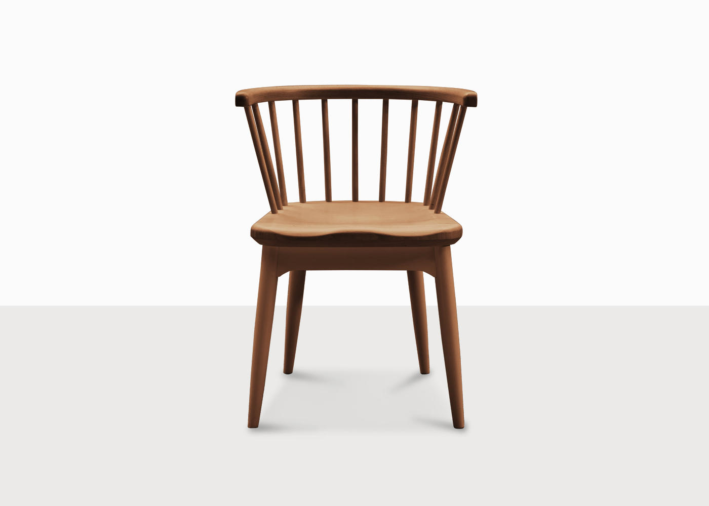 curved spindle chair